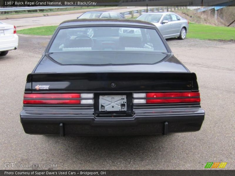 Black / Black/Gray 1987 Buick Regal Grand National