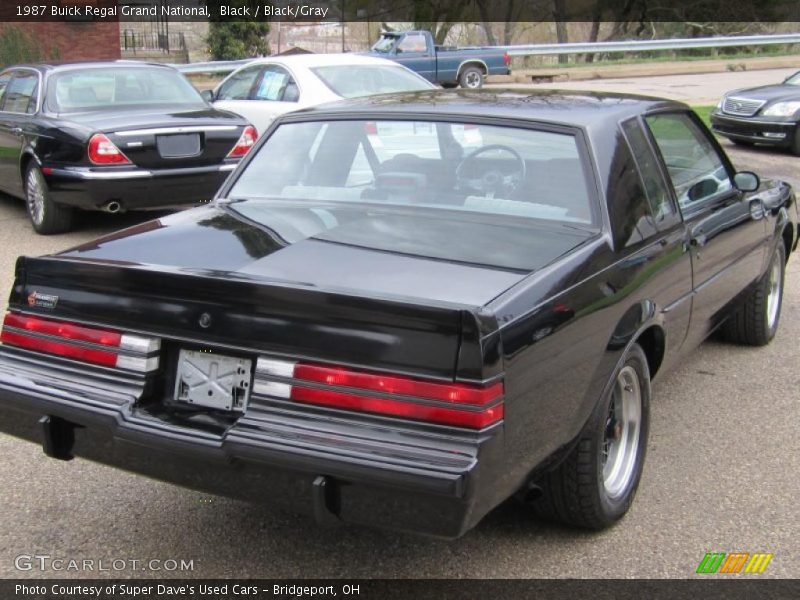 Black / Black/Gray 1987 Buick Regal Grand National