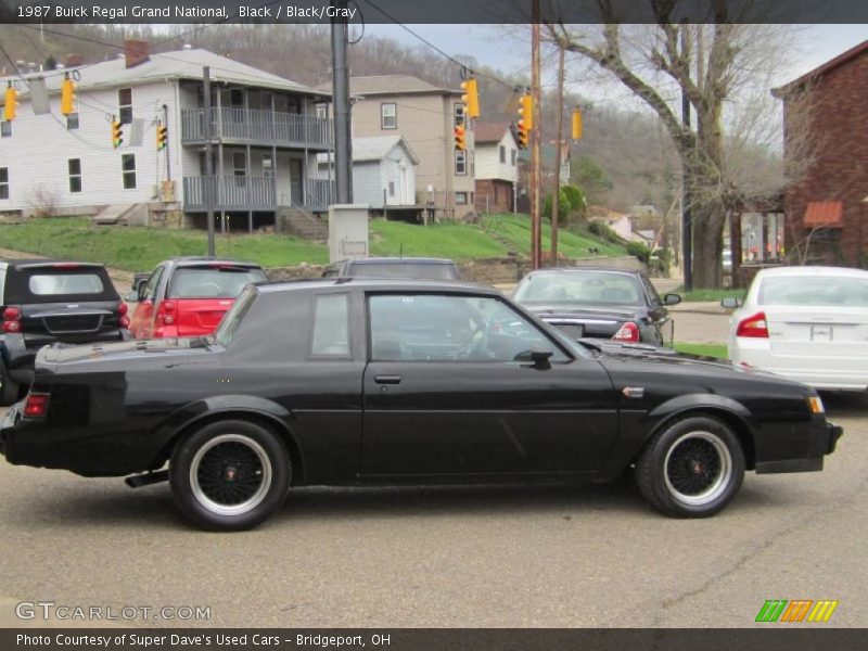 Black / Black/Gray 1987 Buick Regal Grand National