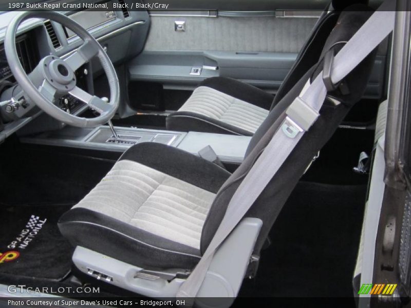  1987 Regal Grand National Black/Gray Interior