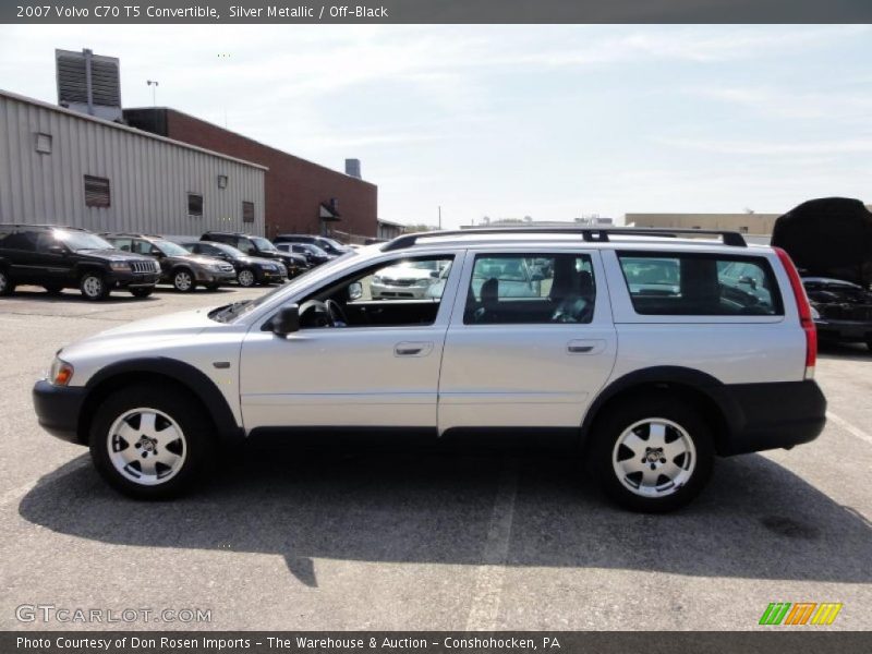 Silver Metallic / Off-Black 2007 Volvo C70 T5 Convertible