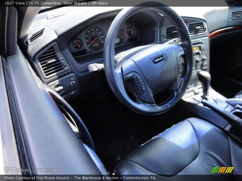 Silver Metallic / Off-Black 2007 Volvo C70 T5 Convertible