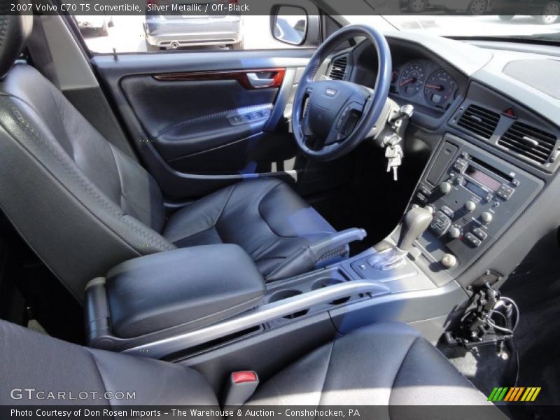 Silver Metallic / Off-Black 2007 Volvo C70 T5 Convertible