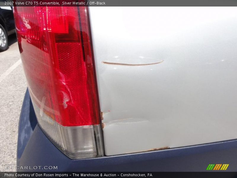 Silver Metallic / Off-Black 2007 Volvo C70 T5 Convertible