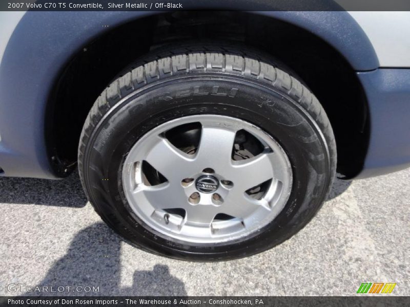 Silver Metallic / Off-Black 2007 Volvo C70 T5 Convertible