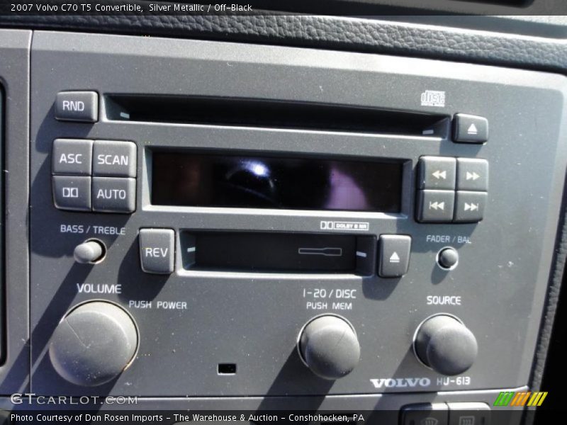 Silver Metallic / Off-Black 2007 Volvo C70 T5 Convertible