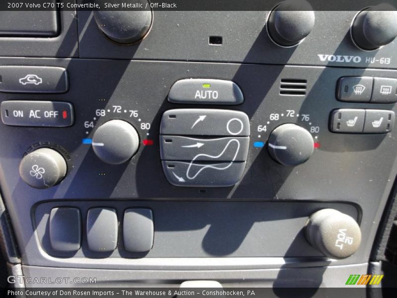 Silver Metallic / Off-Black 2007 Volvo C70 T5 Convertible