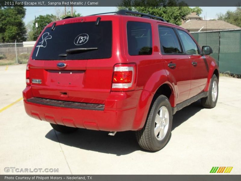Sangria Red Metallic / Camel 2011 Ford Escape XLT