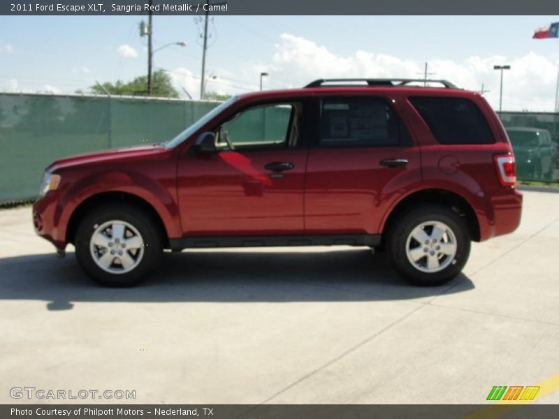Sangria Red Metallic / Camel 2011 Ford Escape XLT