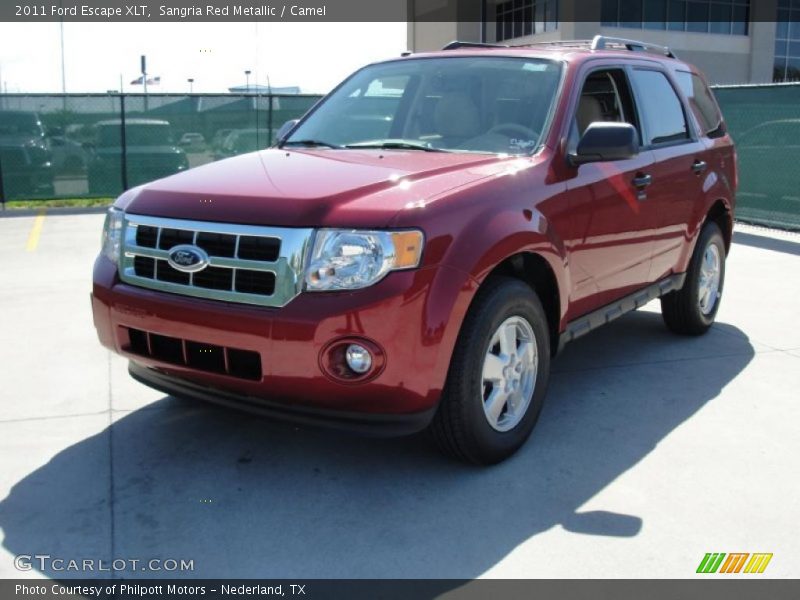 Sangria Red Metallic / Camel 2011 Ford Escape XLT