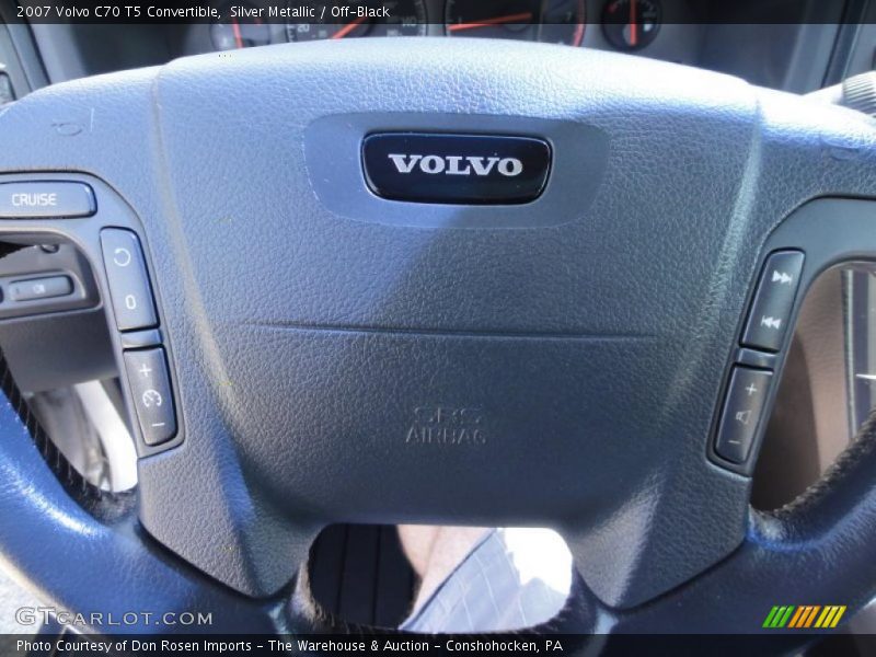 Silver Metallic / Off-Black 2007 Volvo C70 T5 Convertible