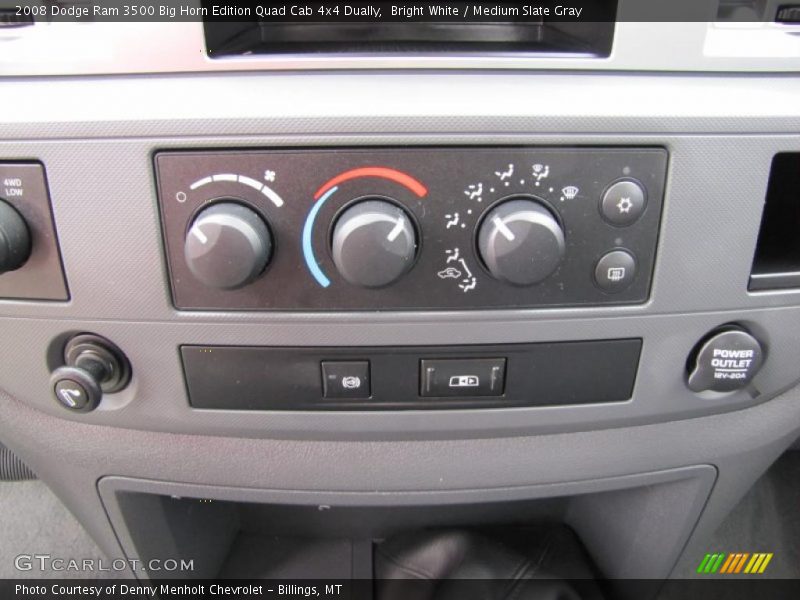 Bright White / Medium Slate Gray 2008 Dodge Ram 3500 Big Horn Edition Quad Cab 4x4 Dually