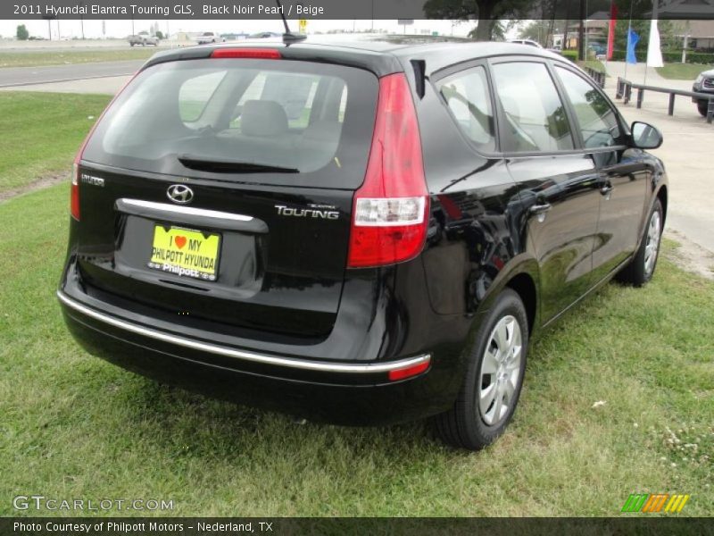 Black Noir Pearl / Beige 2011 Hyundai Elantra Touring GLS