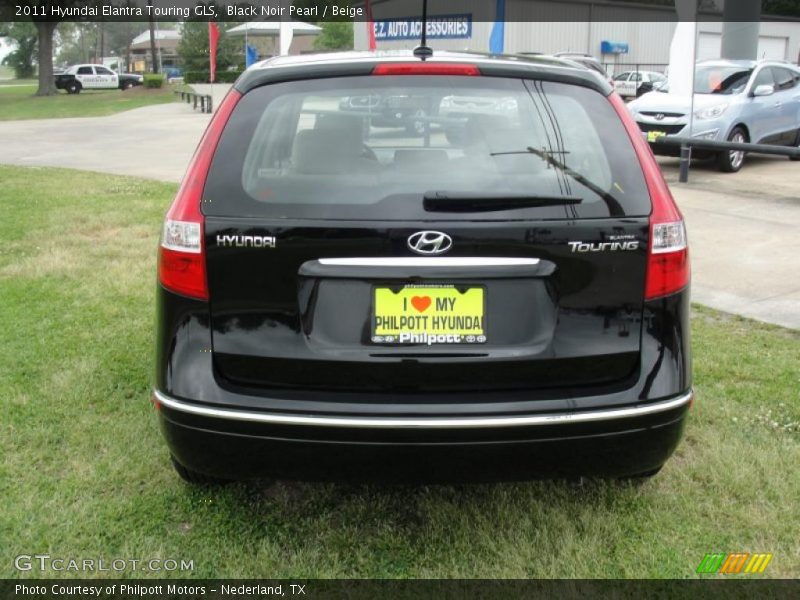 Black Noir Pearl / Beige 2011 Hyundai Elantra Touring GLS