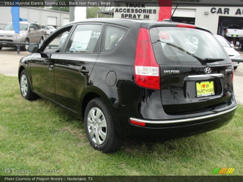 Black Noir Pearl / Beige 2011 Hyundai Elantra Touring GLS