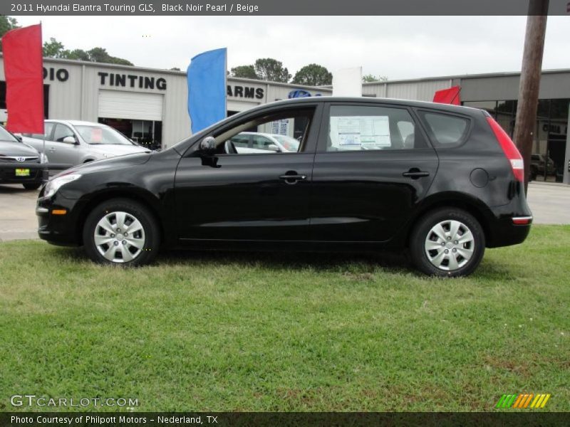 Black Noir Pearl / Beige 2011 Hyundai Elantra Touring GLS