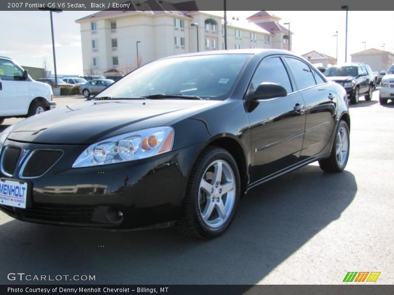 Black / Ebony 2007 Pontiac G6 V6 Sedan