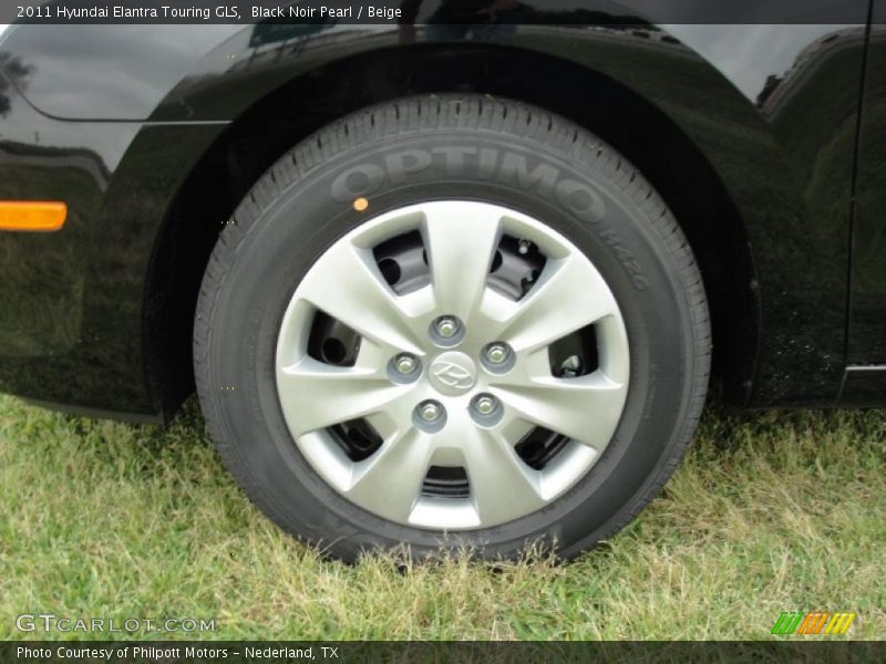 Black Noir Pearl / Beige 2011 Hyundai Elantra Touring GLS