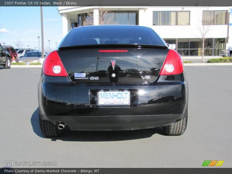 Black / Ebony 2007 Pontiac G6 V6 Sedan