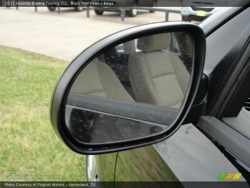 Black Noir Pearl / Beige 2011 Hyundai Elantra Touring GLS