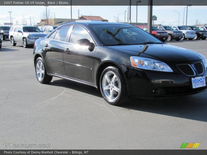 Black / Ebony 2007 Pontiac G6 V6 Sedan