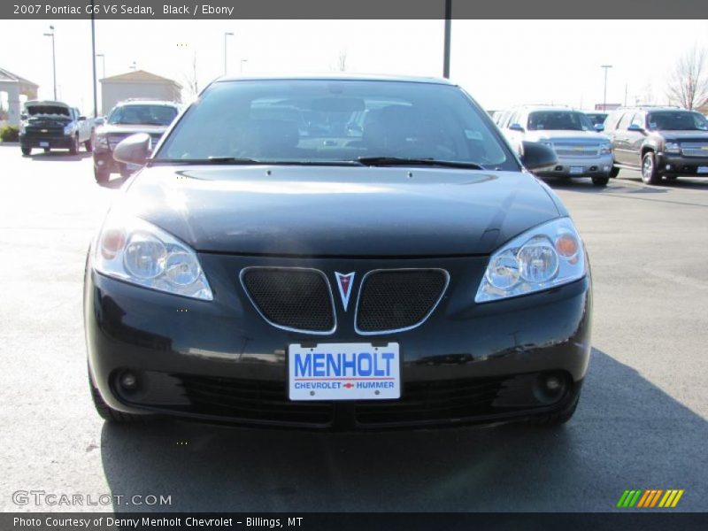 Black / Ebony 2007 Pontiac G6 V6 Sedan