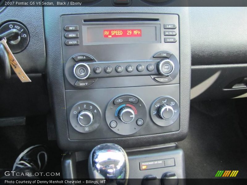 Black / Ebony 2007 Pontiac G6 V6 Sedan