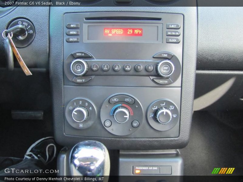Black / Ebony 2007 Pontiac G6 V6 Sedan