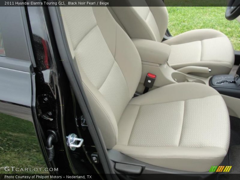 Black Noir Pearl / Beige 2011 Hyundai Elantra Touring GLS