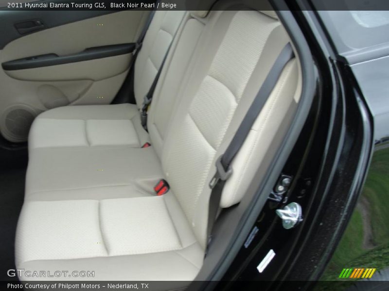 Black Noir Pearl / Beige 2011 Hyundai Elantra Touring GLS