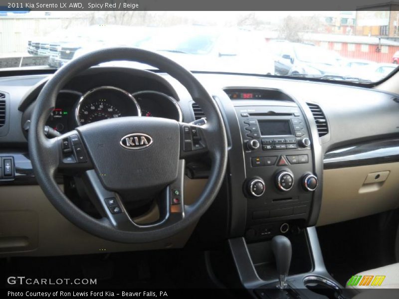 Spicy Red / Beige 2011 Kia Sorento LX AWD