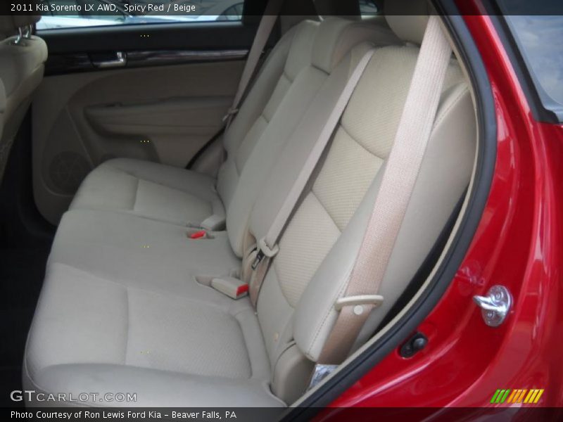 Spicy Red / Beige 2011 Kia Sorento LX AWD
