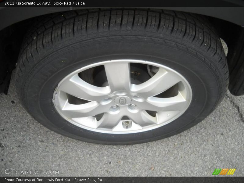Spicy Red / Beige 2011 Kia Sorento LX AWD