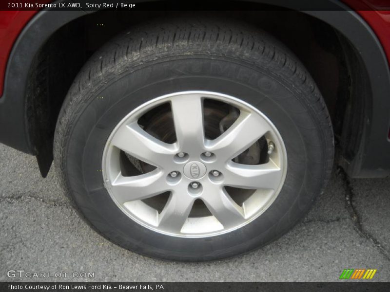 Spicy Red / Beige 2011 Kia Sorento LX AWD