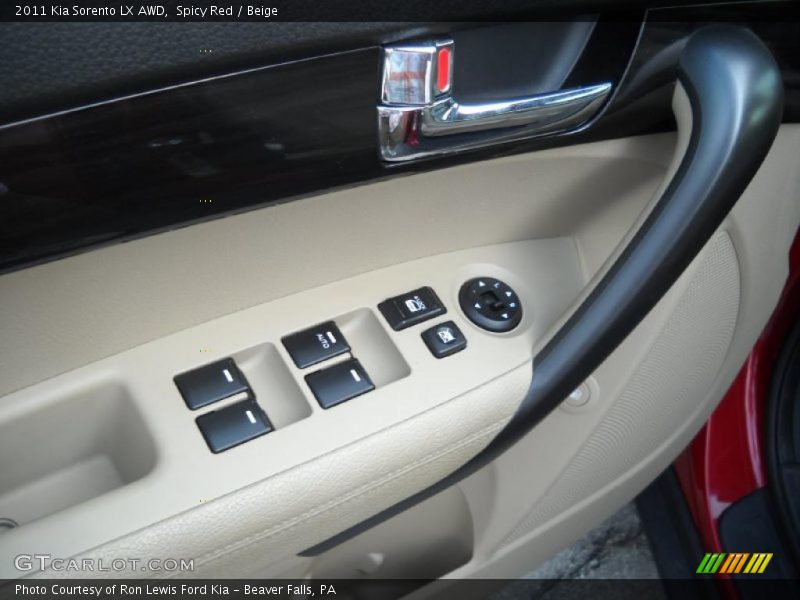 Spicy Red / Beige 2011 Kia Sorento LX AWD