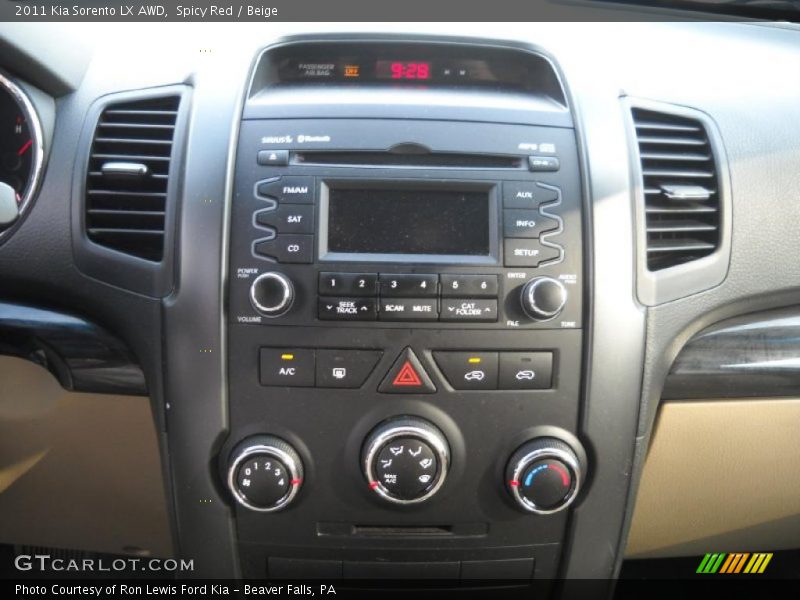 Spicy Red / Beige 2011 Kia Sorento LX AWD