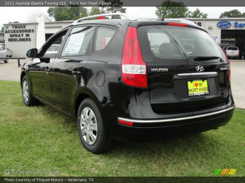 Black Noir Pearl / Beige 2011 Hyundai Elantra Touring GLS