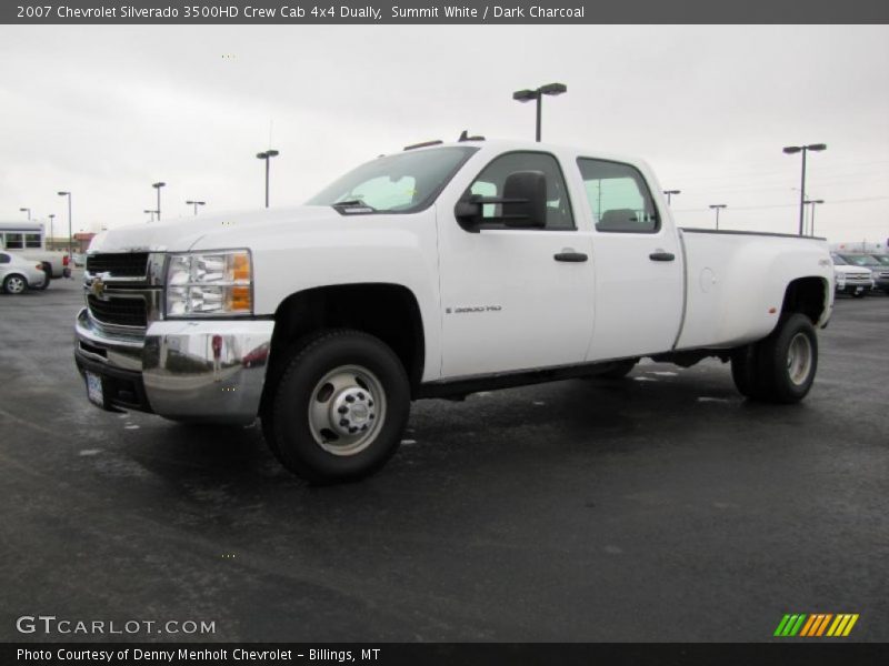 Summit White / Dark Charcoal 2007 Chevrolet Silverado 3500HD Crew Cab 4x4 Dually