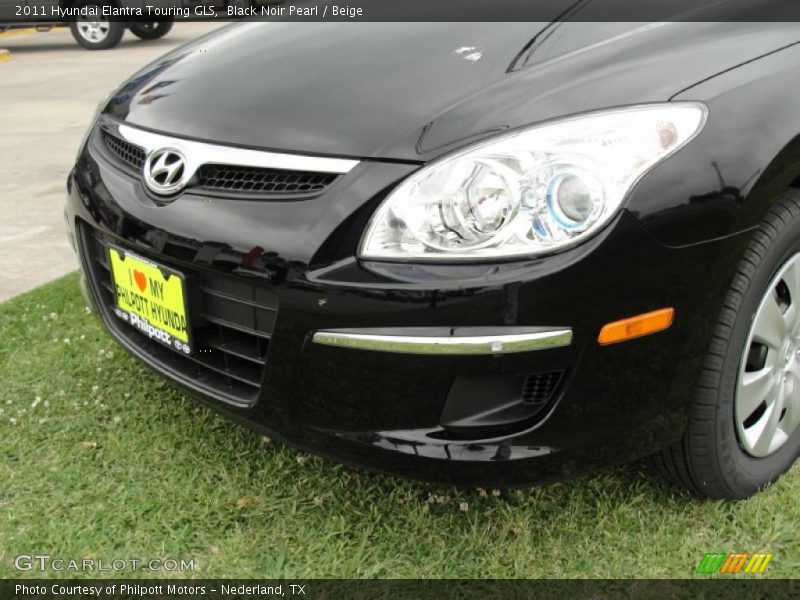 Black Noir Pearl / Beige 2011 Hyundai Elantra Touring GLS