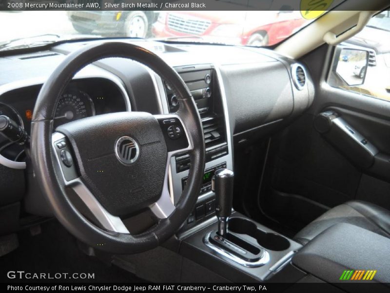 Silver Birch Metallic / Charcoal Black 2008 Mercury Mountaineer AWD