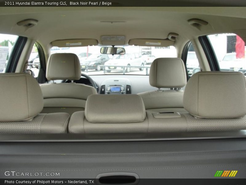 Black Noir Pearl / Beige 2011 Hyundai Elantra Touring GLS