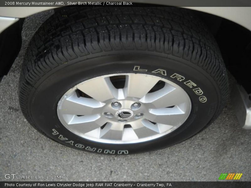 Silver Birch Metallic / Charcoal Black 2008 Mercury Mountaineer AWD