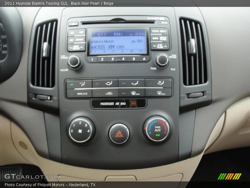 Black Noir Pearl / Beige 2011 Hyundai Elantra Touring GLS