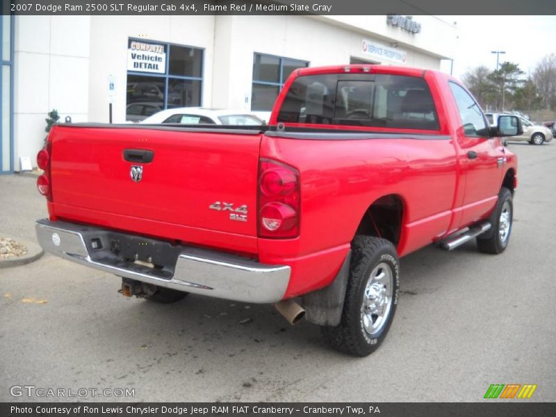 Flame Red / Medium Slate Gray 2007 Dodge Ram 2500 SLT Regular Cab 4x4