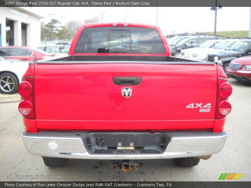 Flame Red / Medium Slate Gray 2007 Dodge Ram 2500 SLT Regular Cab 4x4