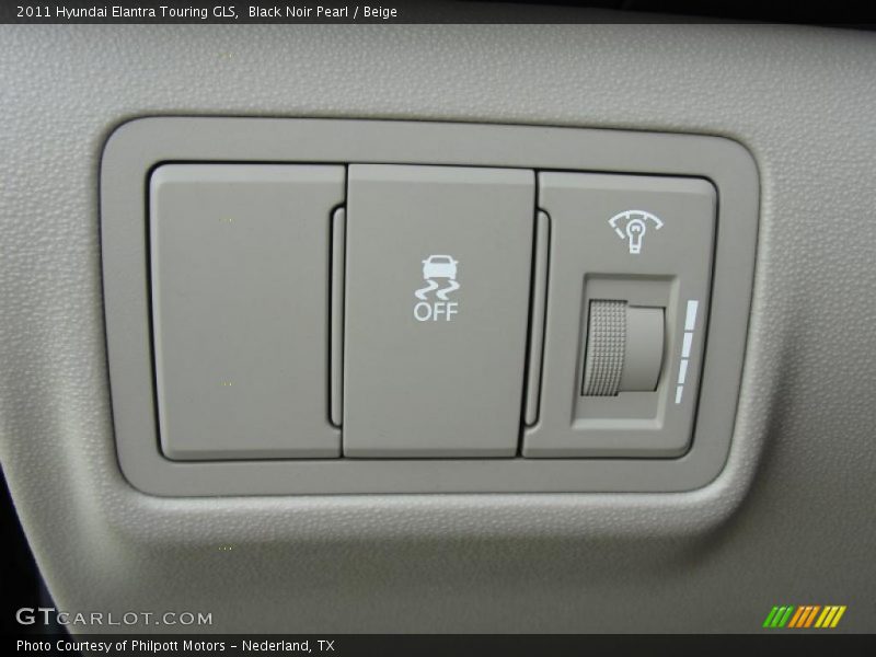 Black Noir Pearl / Beige 2011 Hyundai Elantra Touring GLS