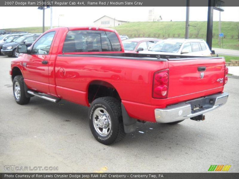Flame Red / Medium Slate Gray 2007 Dodge Ram 2500 SLT Regular Cab 4x4