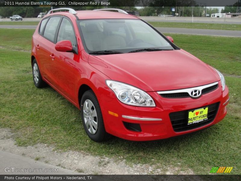 Chilipepper Red / Beige 2011 Hyundai Elantra Touring GLS