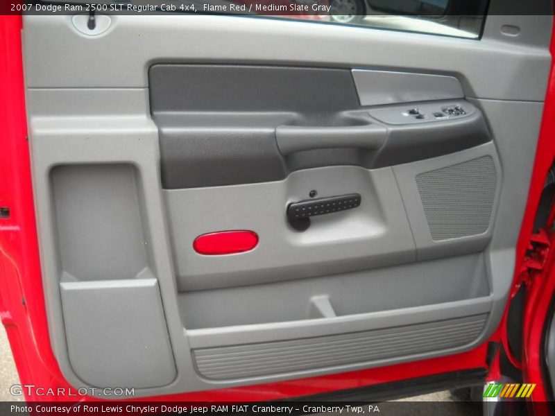 Flame Red / Medium Slate Gray 2007 Dodge Ram 2500 SLT Regular Cab 4x4