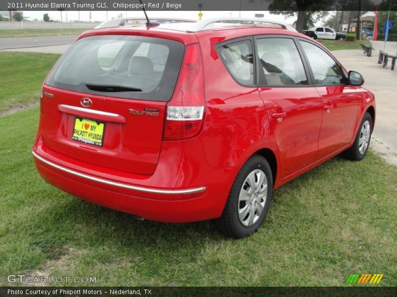 Chilipepper Red / Beige 2011 Hyundai Elantra Touring GLS